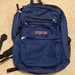 Navy Blue Jansport Backpack